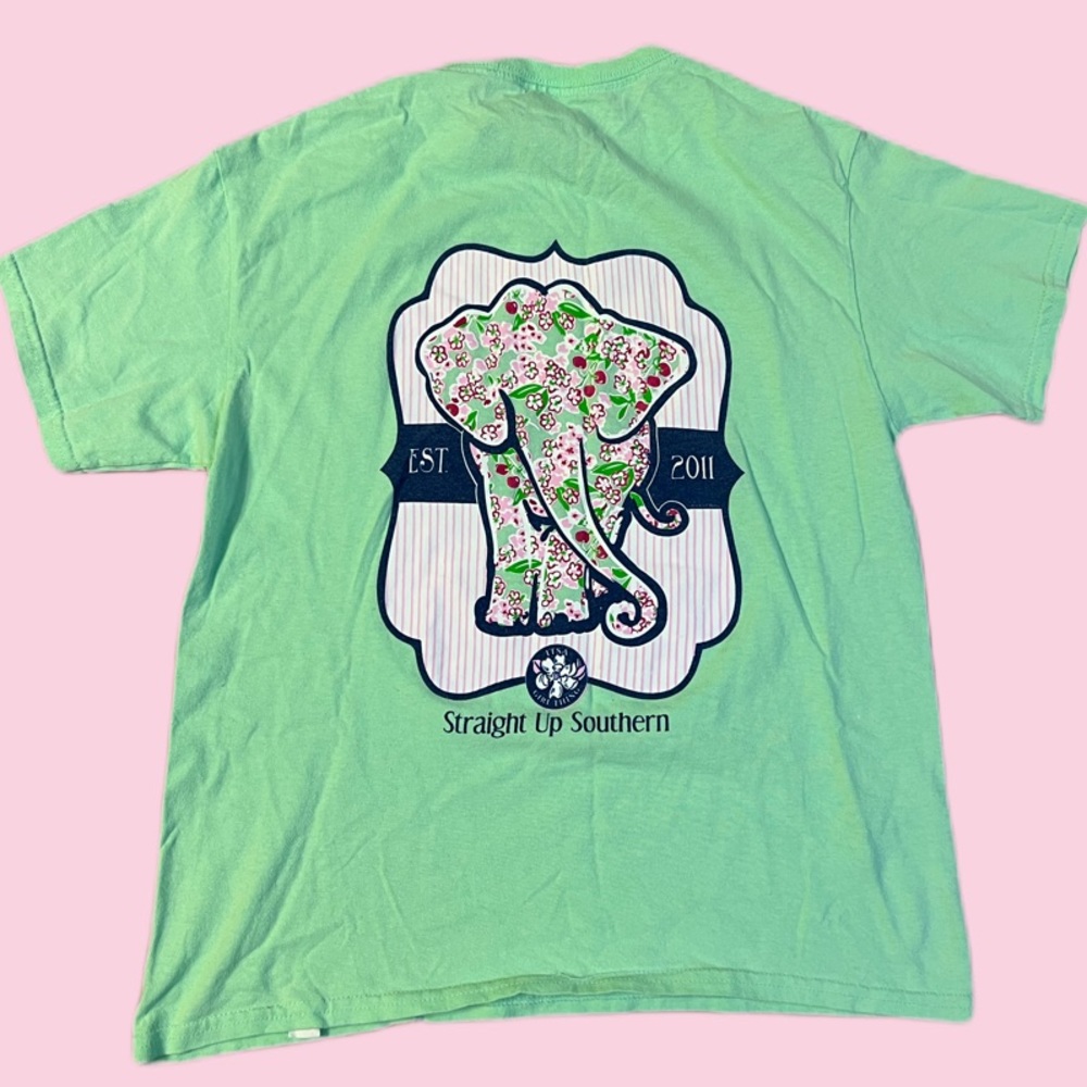 Itsa girl thing spearmint T-shirt Medium